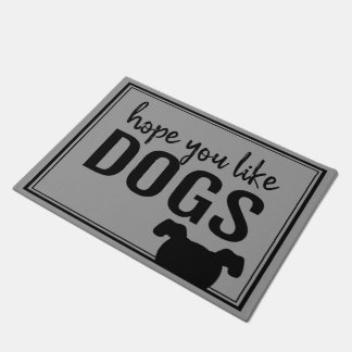 希望犬の玄関マットを好みます ドアマット