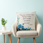 、希望祈って下さい及び聖者のPadre PIOの花を心配しないで下さい クッション (椅子)