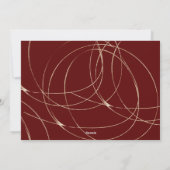 希望祝金ゴールドスクリプトホリデーのフォトカード シーズンカード (裏面)