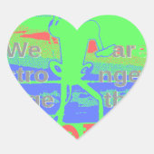 希望統一されたで:一緒に強く – 鮮やか米国 ハートシール (正面)