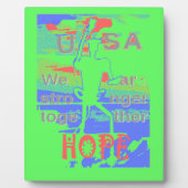 希望統一されたで:一緒に強く – 鮮やか米国 フォトプラーク (正面)