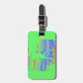 希望統一されたで：一緒に強く – 鮮やか米国 ラゲッジタグ (正面縦)