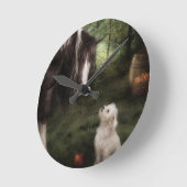 希望遊 ラウンド壁時計 (傾斜)