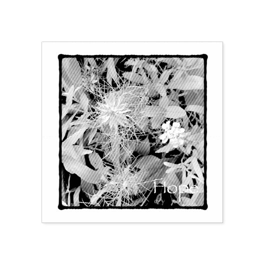 希望2 x 2 ラバースタンプ (インプリント)