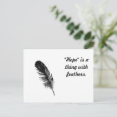 「希望」とは羽の付いたものだ ポストカード (スタンド正面)