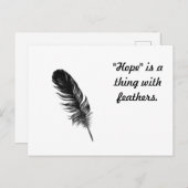 「希望」とは羽の付いたものだ ポストカード (正面/裏面)