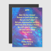 『希望』の詩-磁気カード (正面/裏面)