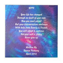 『希望』の詩-陶瓦 タイル