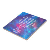 『希望』の詩-陶瓦 タイル (側面)