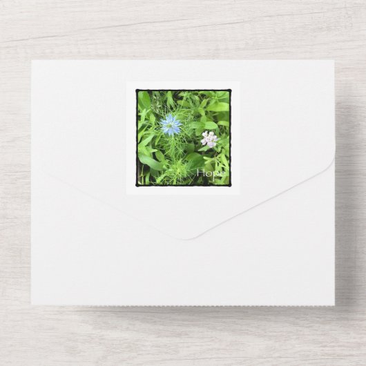 希望 オールインワン招待状 (裏面)