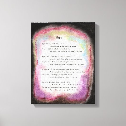 希望 キャンバスプリント (正面)