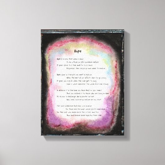 希望 キャンバスプリント (正面)