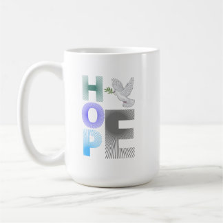 希望 – キリスト教の信仰の感動的マググ コーヒーマグカップ