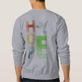 希望 – キリスト教感動的信仰 スウェットシャツ (裏面)