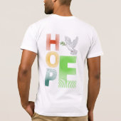 希望 – キリスト教感動的信仰 Tシャツ (裏面)