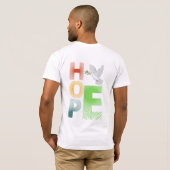 希望 – キリスト教感動的信仰 Tシャツ (裏面フル)