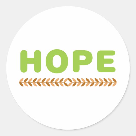 希望 ラウンドシール (正面)