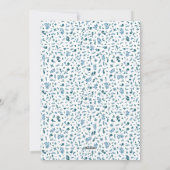 希望、信仰の愛のフローラモダンクリスマスフォト シーズンカード (裏面)