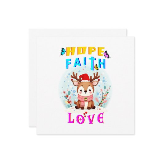 希望 信仰 愛 カード (正面/裏面インサイチュ)