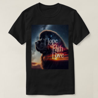 希望 信仰 愛 ニューファンドランド Tシャツ
