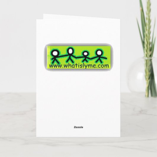 希望、信頼の勇気付けられるのライム病カード カード (裏面)