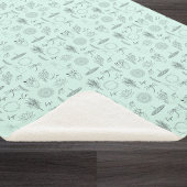 希望、喜び、癒し、再生、穏やかなシンボル シェルパブランケット