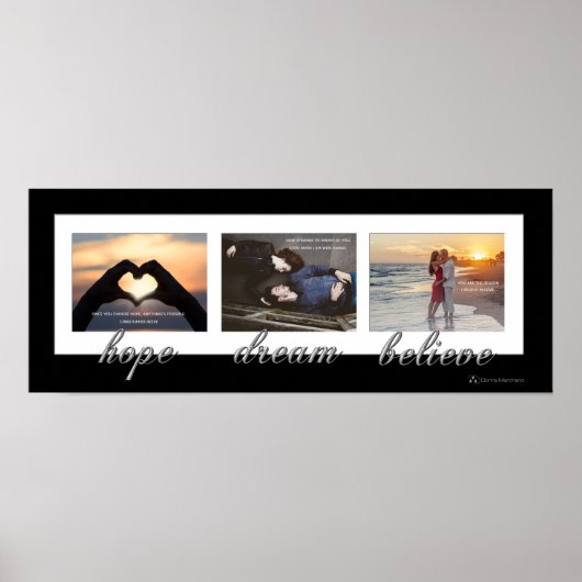 希望、夢、信じる 新婚ポスター ポスター (正面)