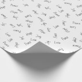 希望、平和、喜び、愛 ラッピングペーパー (角)