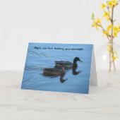 希望、心地よい、癒し、強さ カード (黄色い花)