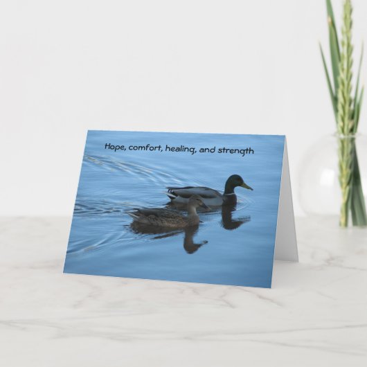 希望、心地よい、癒し、強さ カード (正面)
