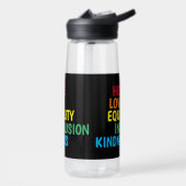 希望，愛，平等，包含，親切，平和 ウォーターボトル (左面)