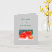 希望>最高の退職カード カード (黄色い花)