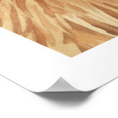 「希望」極熊の野生動物の水のカラーアート ポスター (角)