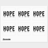 希望…痛みの終わりにしがみつく スクエアシール (シート)