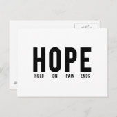 希望…痛みの終わりにしがみつく ポストカード (正面/裏面)