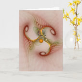 '希望' (空白の) カード (黄色い花)