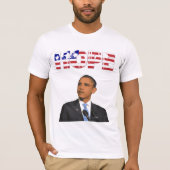 希望、米国旗 大統領バラク・オバマTシャツ Tシャツ (正面)