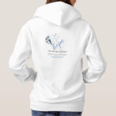 希望-精神障害の汚名を壊して下さい-フリース パーカ (裏面)