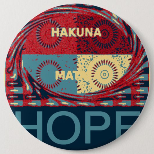 希望 缶バッジ (正面)