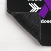 希望 – 過剰摂取認識度紫リボン マウスパッド (コーナー)