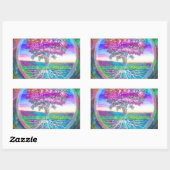 希望 長方形シール (シート)