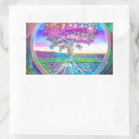 希望 長方形シール (バッグ)