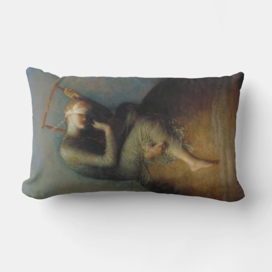 希望（George Frederick Watts著） ランバークッション (正面)