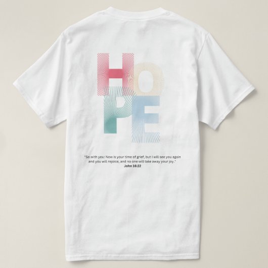 希望 Tシャツ (デザイン裏面)