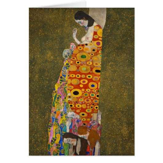 『希望II』（1907/08） by Gustav Klimt、ヴィンテージ アール・ヌーヴォー (正面)
