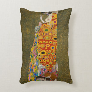 『希望II』(1907/08) by Gustav Klimt, ヴィンテージ アール・ヌーヴォー アクセントクッション