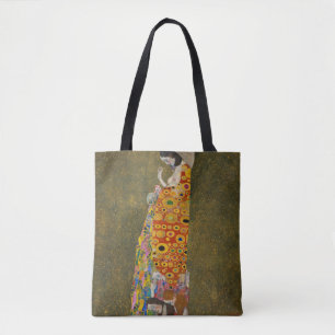 『希望II』（1907/08） by Gustav Klimt、ヴィンテージ アール・ヌーヴォー トートバッグ