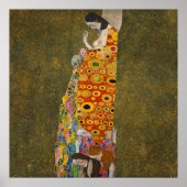 『希望II』（1907/08） by Gustav Klimt, ヴィンテージ アール・ヌーヴォー ポスター (正面)