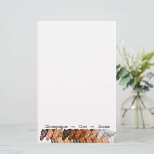 希薄な馬 便箋 (スタンド正面)