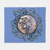 希釈カリコキャットクドルメーンキャッツ フリースブランケット (正面(横))